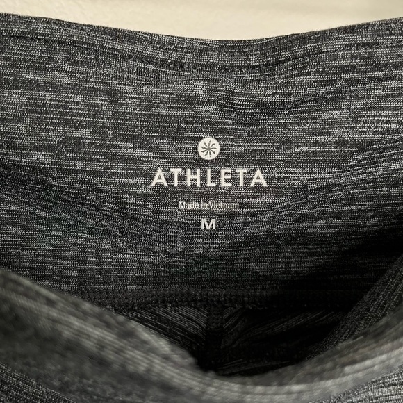 Athleta Women’s Cut‎ Out Leg Space Dye Chaturanga Leggings in Grey Size Medium - Picture 7 of 12